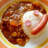 かわいい～！カレーの盛り付け方